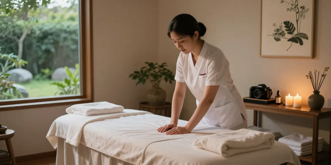 Experience 고양출장마사지 in a serene therapy room with soothing ambiance and professional care.
